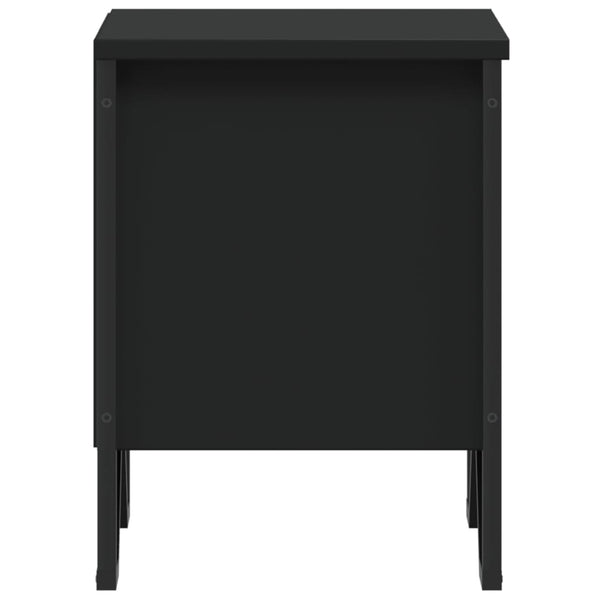 Nachttisch Zlatinca schwarz 40x30x40cm (Spanplatte)