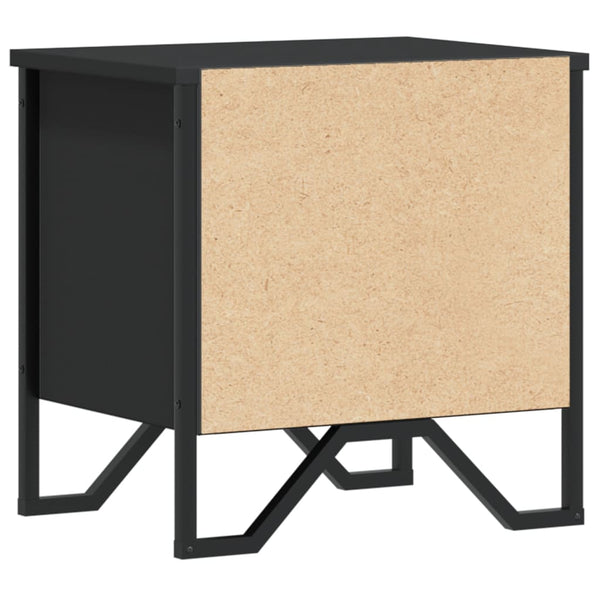 Nachttisch Zlatinca schwarz 40x30x40cm (Spanplatte)