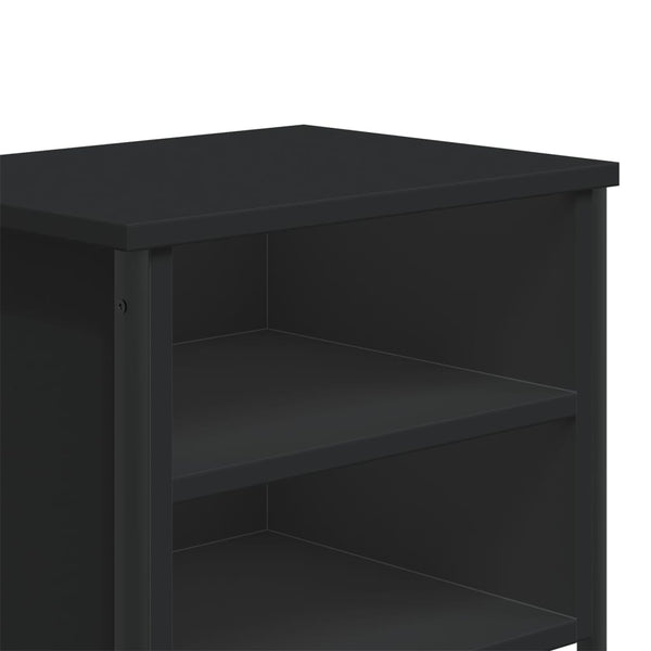 Nachttisch Zlatinca schwarz 40x30x40cm (Spanplatte)