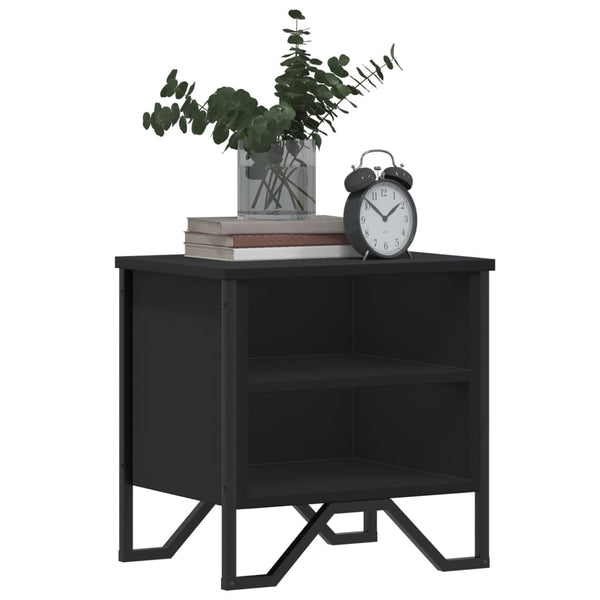 Schwarze Nachttische Zlatinca 40x30x40cm (2 Stk. Holz)