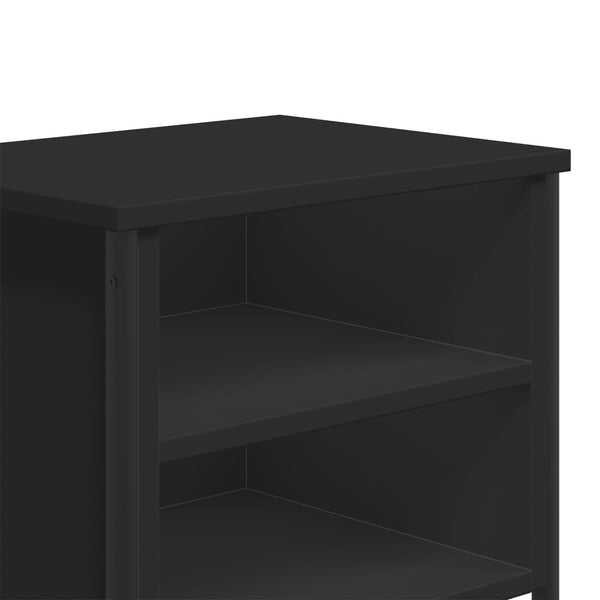 Schwarze Nachttische Zlatinca 40x30x40cm (2 Stk. Holz)