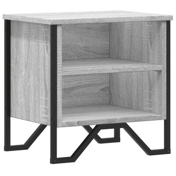 Grauer Nachttisch Zlatinca 40x30x40cm (Holz)