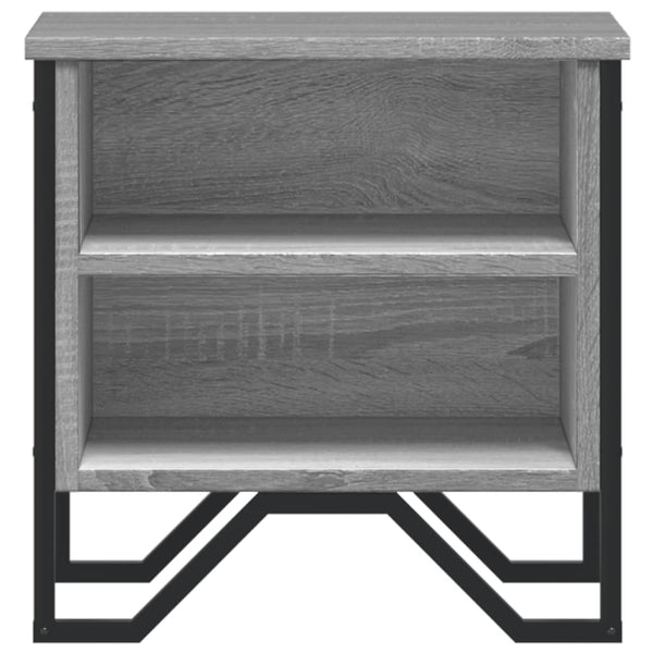 Grauer Nachttisch Zlatinca 40x30x40cm (Holz)