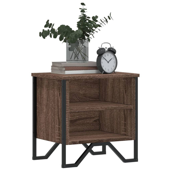 Brauner Nachttisch Zlatinca 40x30x40cm (Spanplatte)