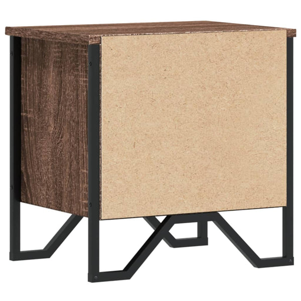 Brauner Nachttisch Zlatinca 40x30x40cm (Spanplatte)