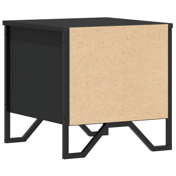 Schwarze Nachttische Victory 40x41x40cm (2 Stück, Holz)