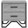 Grauer Nachttisch Victory 40x41x40cm (Holz)