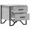 Grauer Nachttisch Victory 40x41x40cm (Holz)