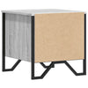 Grauer Nachttisch Victory 40x41x40cm (Holz)