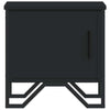 Schwarzer Nachttisch Nerolad 40x30x40cm (Spanplatte)