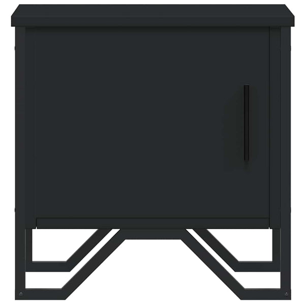 Schwarzer Nachttisch Nerolad 40x30x40cm (Spanplatte)