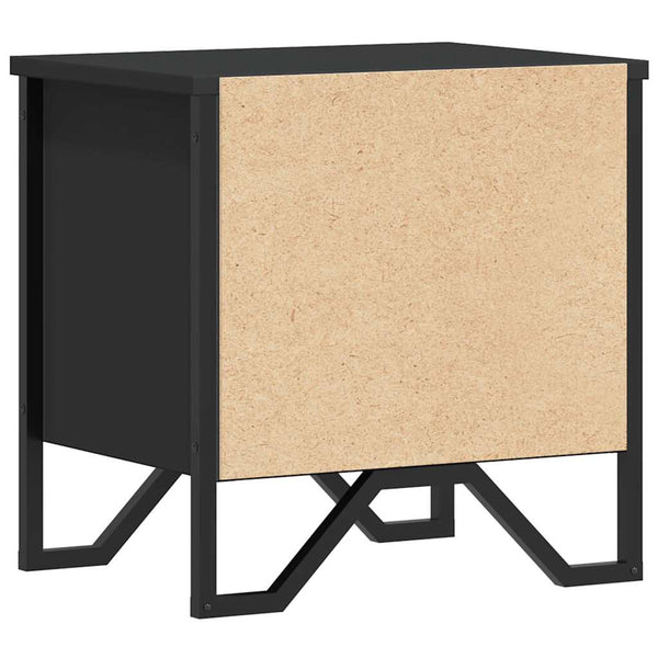 Schwarzer Nachttisch Nerolad 40x30x40cm (Spanplatte)