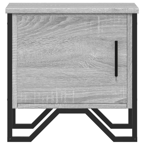 Nachttisch Nerolad grau 40x30x40cm (Holz)