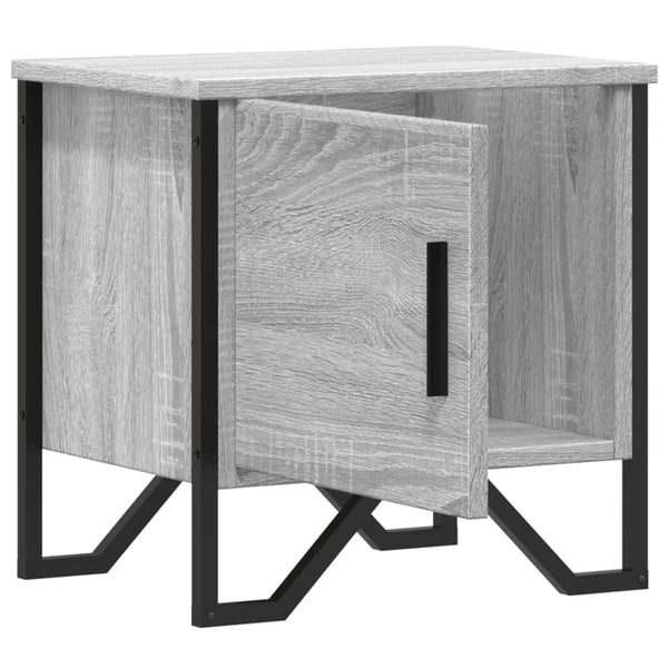 Nachttisch Nerolad grau 40x30x40cm (Holz)