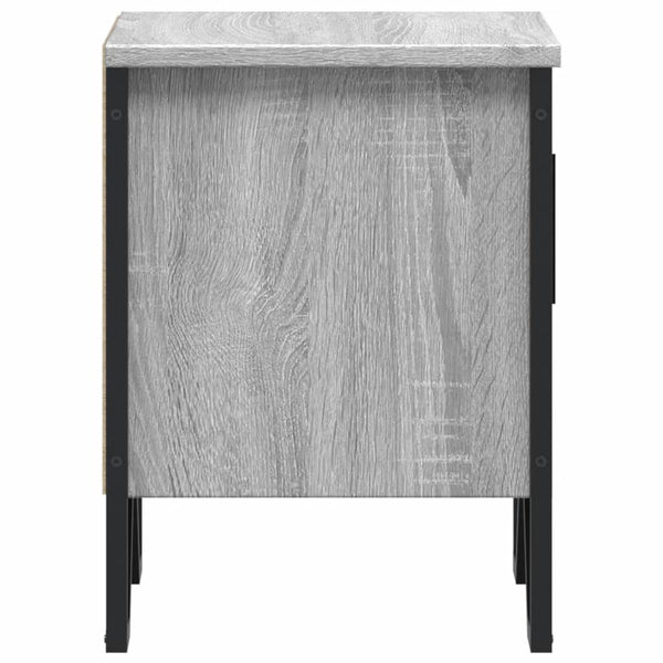 Nachttisch Nerolad grau 40x30x40cm (Holz)