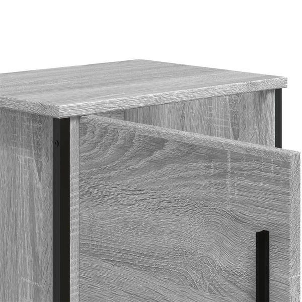 Nachttisch Nerolad grau 40x30x40cm (Holz)
