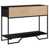 Schwarzer Konsolentisch Iacovache 100x35x74,5cm (Holz)