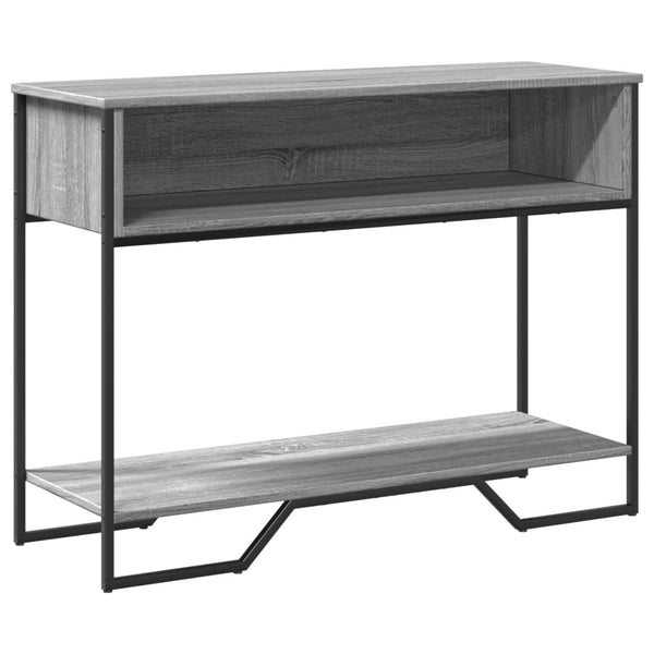 Grauer Konsolentisch Iacovache 100x35x74,5cm (Holz)