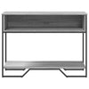 Grauer Konsolentisch Iacovache 100x35x74,5cm (Holz)