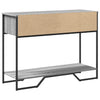 Grauer Konsolentisch Iacovache 100x35x74,5cm (Holz)
