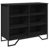 Schwarze Kommode Dalian 91x35,5x74,5cm (Holz)