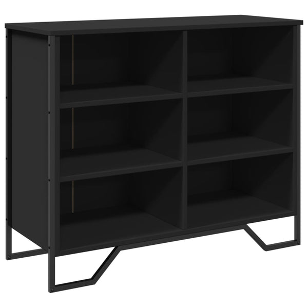 Schwarze Kommode Dalian 91x35,5x74,5cm (Holz)