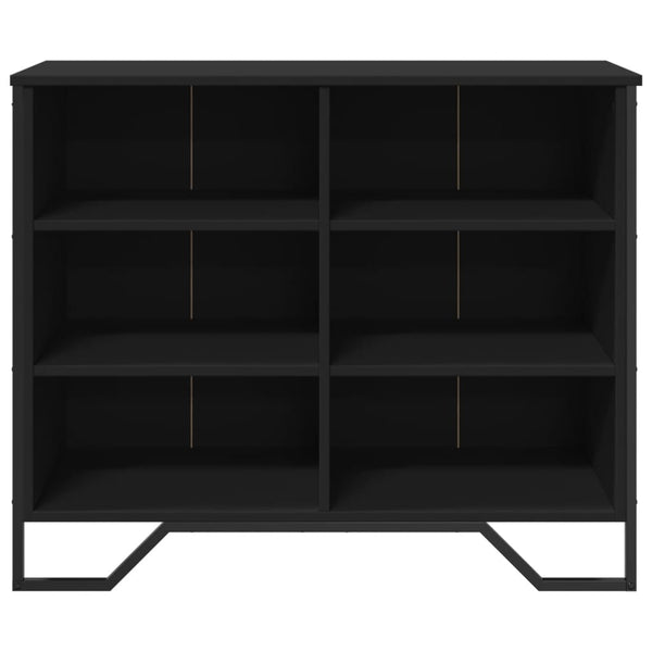 Schwarze Kommode Dalian 91x35,5x74,5cm (Holz)