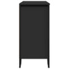Schwarze Kommode Dalian 91x35,5x74,5cm (Holz)