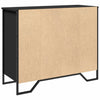 Schwarze Kommode Dalian 91x35,5x74,5cm (Holz)