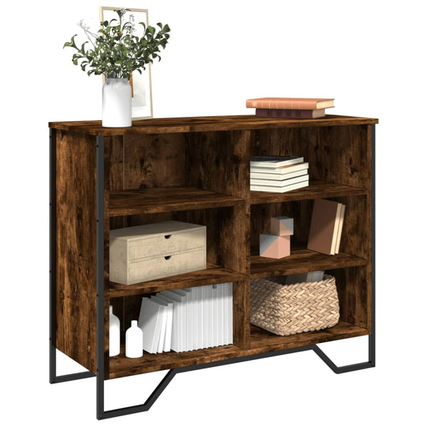 Sideboard Dalien aus Rauch-Eiche 91x35,5x74,5cm (Holz)