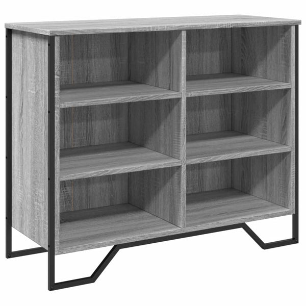 Graues Sideboard Dalian 91x35,5x74,5cm (Holz)