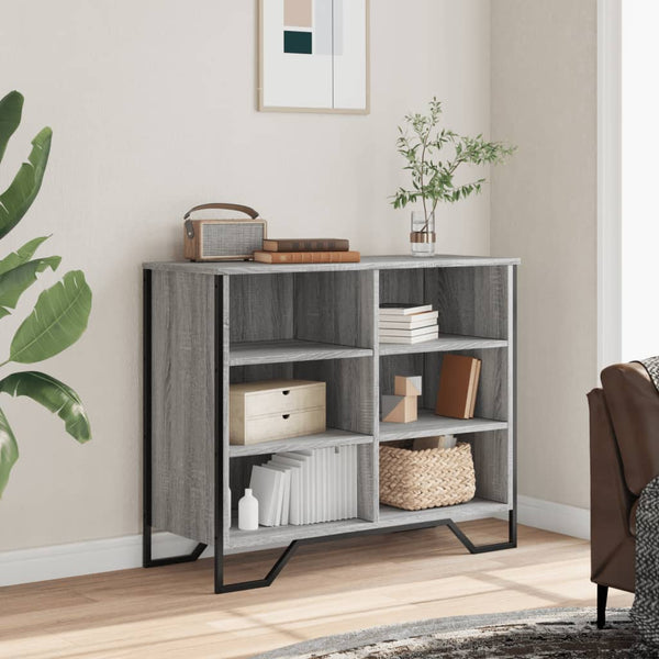 Graues Sideboard Dalian 91x35,5x74,5cm (Holz)