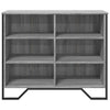 Graues Sideboard Dalian 91x35,5x74,5cm (Holz)