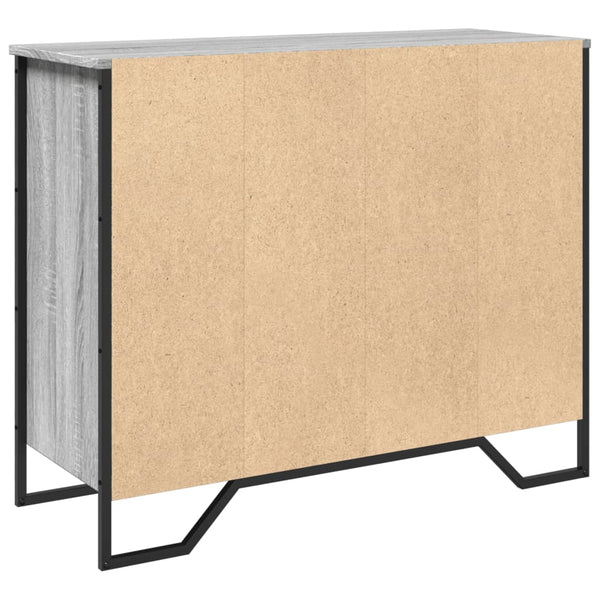 Graues Sideboard Dalian 91x35,5x74,5cm (Holz)