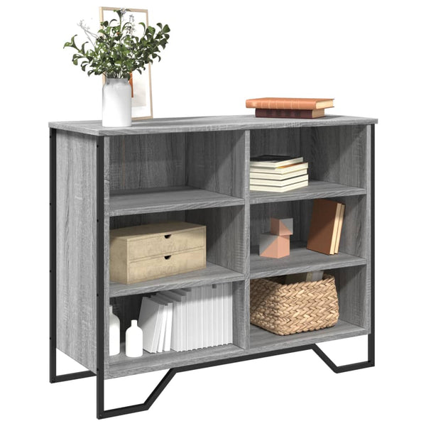 Graues Sideboard Dalian 91x35,5x74,5cm (Holz)
