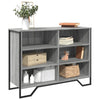 Graues Sideboard Dalian 101x35,5x74,5cm (Holz)