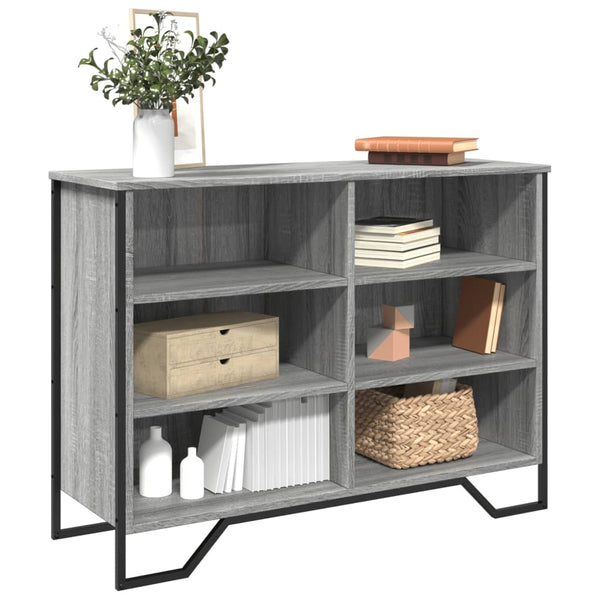 Graues Sideboard Dalian 101x35,5x74,5cm (Holz)
