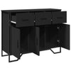 Schwarze Kommode Magdalina 97x32,5x74,5cm (Holz)