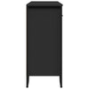 Schwarze Kommode Magdalina 97x32,5x74,5cm (Holz)