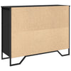 Schwarze Kommode Magdalina 97x32,5x74,5cm (Holz)