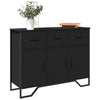 Schwarze Kommode Magdalina 97x32,5x74,5cm (Holz)