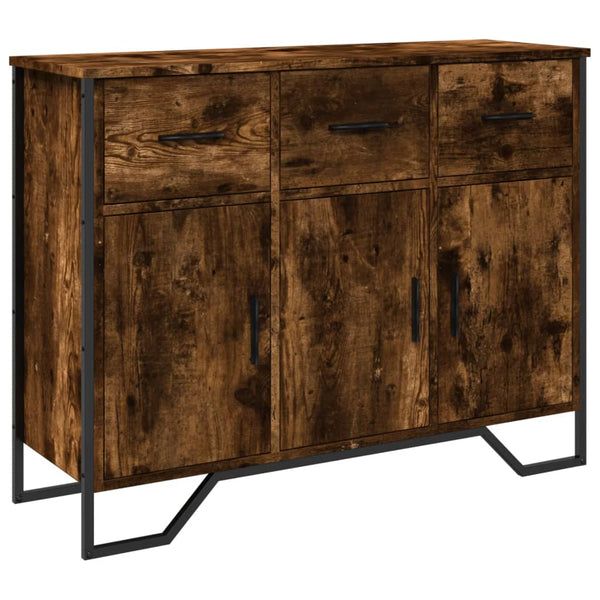 Räuchereiche-Anrichte Magdalina 97x32,5x74,5cm (Holz)