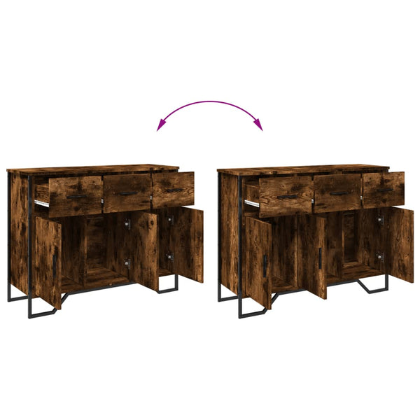 Räuchereiche-Anrichte Magdalina 97x32,5x74,5cm (Holz)