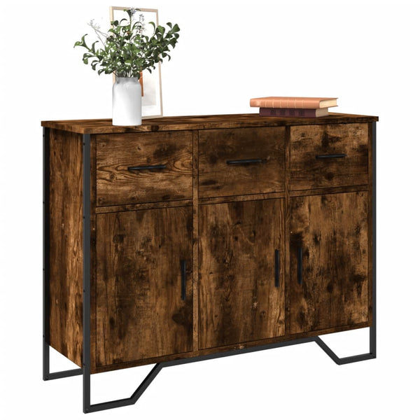 Räuchereiche-Anrichte Magdalina 97x32,5x74,5cm (Holz)
