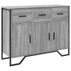 Graues Sideboard Magdalina 97x32,5x74,5cm (Holz)