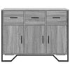 Graues Sideboard Magdalina 97x32,5x74,5cm (Holz)
