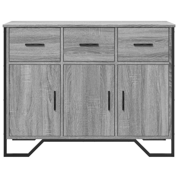Graues Sideboard Magdalina 97x32,5x74,5cm (Holz)