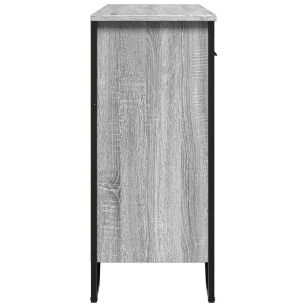 Graues Sideboard Magdalina 97x32,5x74,5cm (Holz)