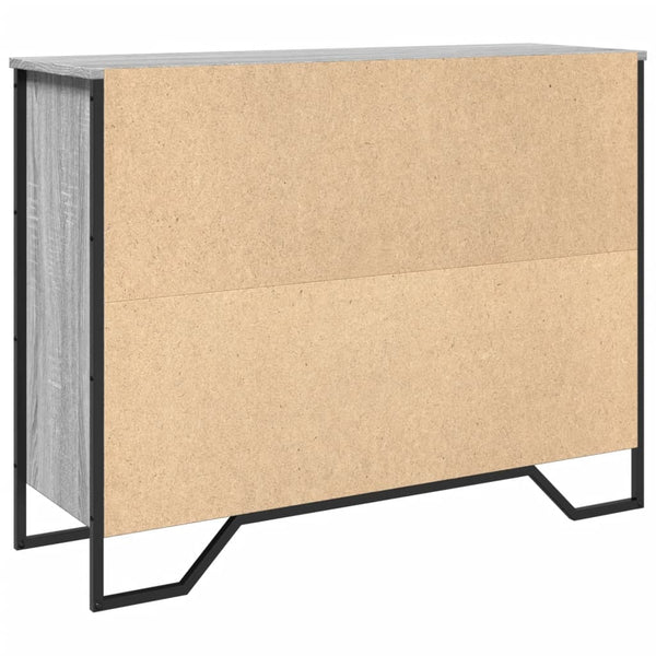 Graues Sideboard Magdalina 97x32,5x74,5cm (Holz)