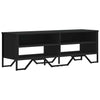 Schwarzes TV-Möbel Prodescu 122x34x41cm (Holz)